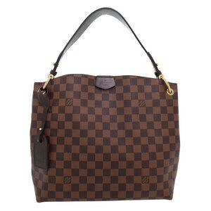 Louis Vuitton Damier Ebene Graceful Semi Shoulder Bag Brown